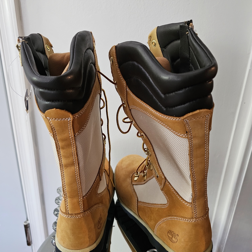 Timberland Beige and Black Boots